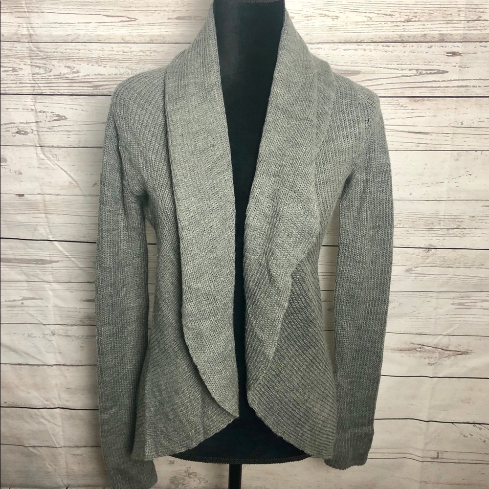 Express Open Front Gray Cardigan Sz XS
